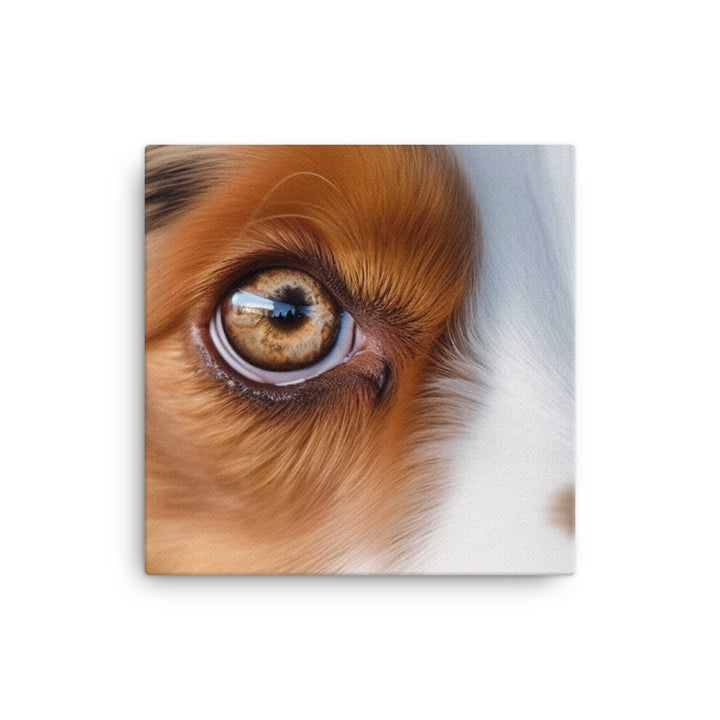 Inquisitive and intelligent: Australian Shepherd canvas - Posterfy.AI