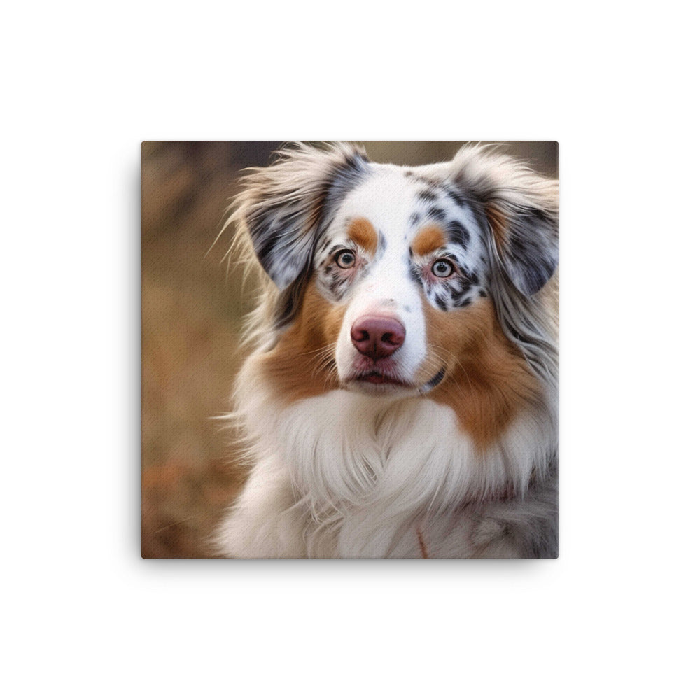 Graceful and loyal: Australian Shepherd canvas - Posterfy.AI