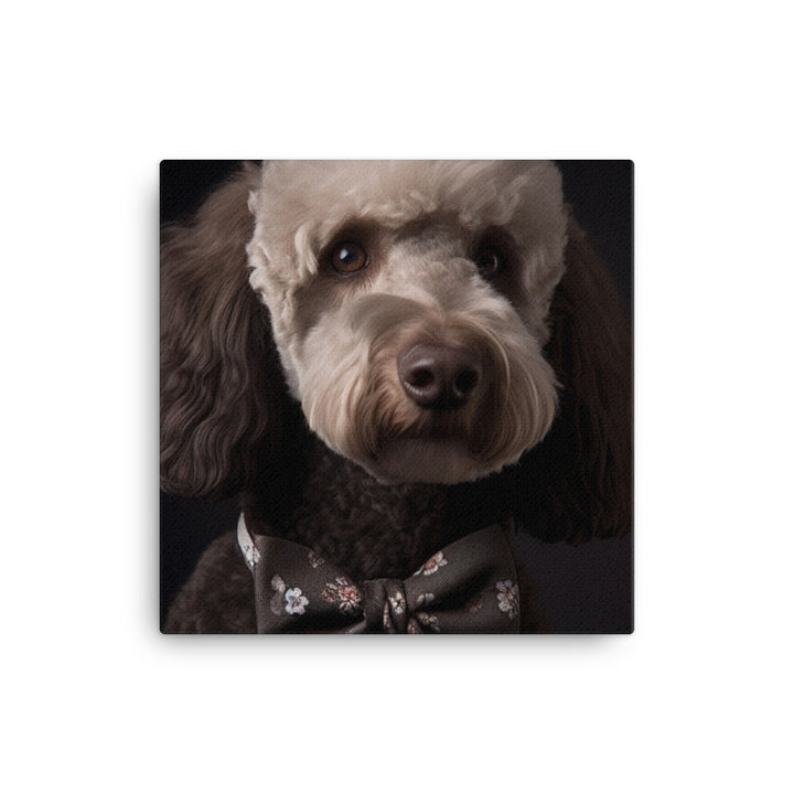 Poodle in a Bowtie canvas - Posterfy.AI