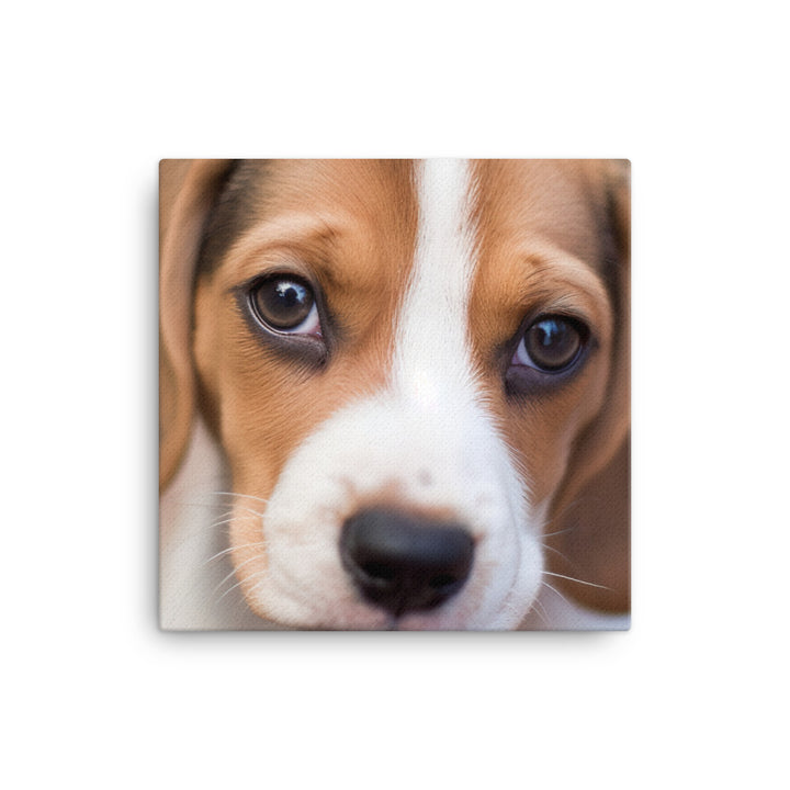 Adorable Beagle posing for the camera canvas - Posterfy.AI