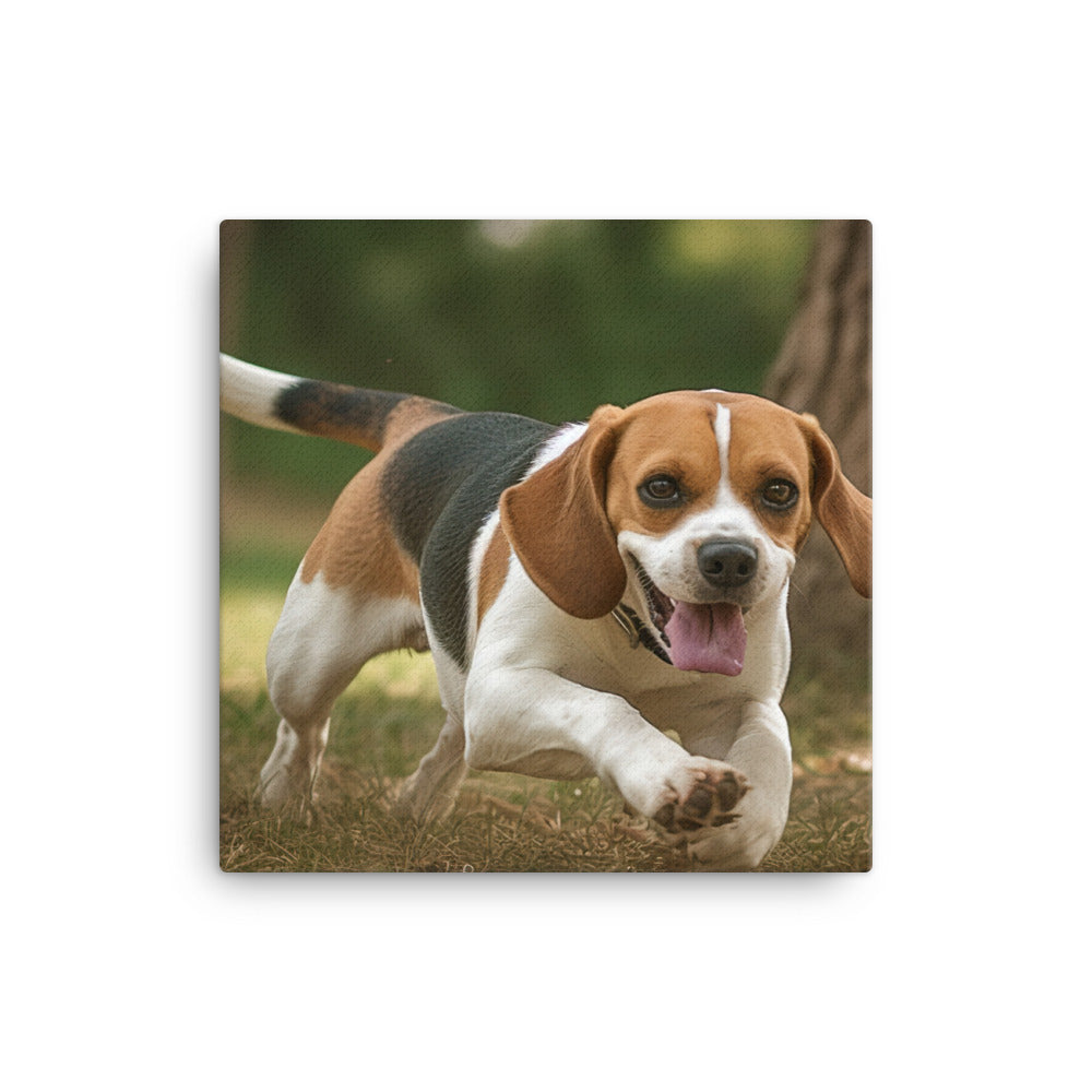 A day in the park with my Beagle canvas - Posterfy.AI