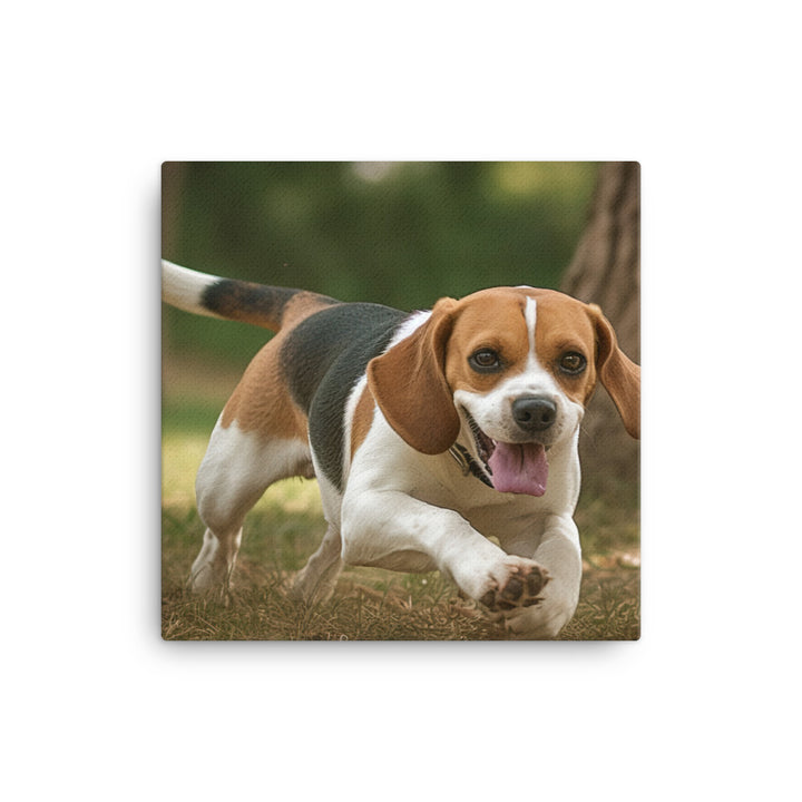 A day in the park with my Beagle canvas - Posterfy.AI