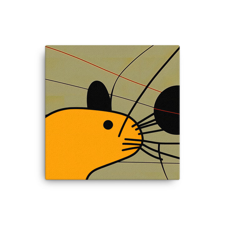 Rat in abstract simple style canvas - Posterfy.AI