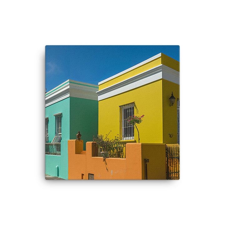 Explore Cape Towns Colorful Bo Kaap Neighborhood canvas - Posterfy.AI