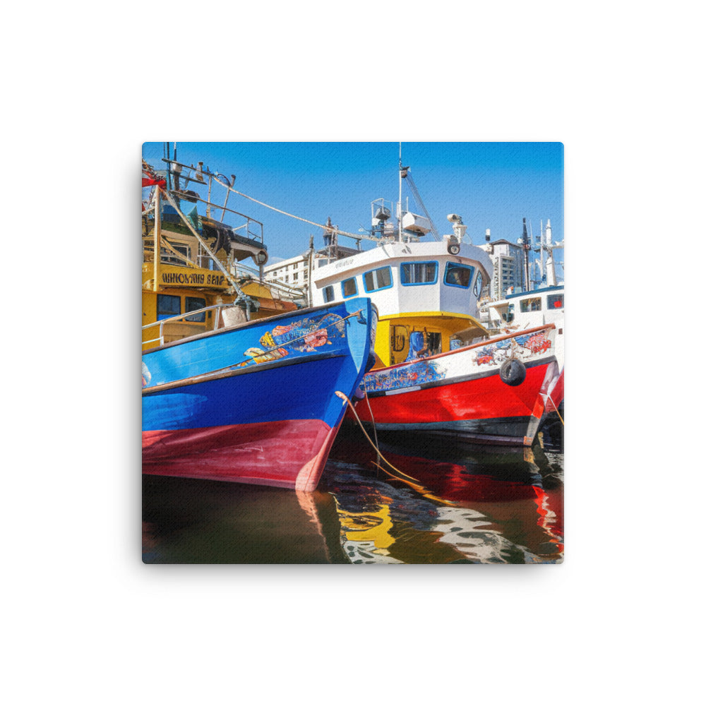 Experience Cape Towns Vibrant Waterfront canvas - Posterfy.AI