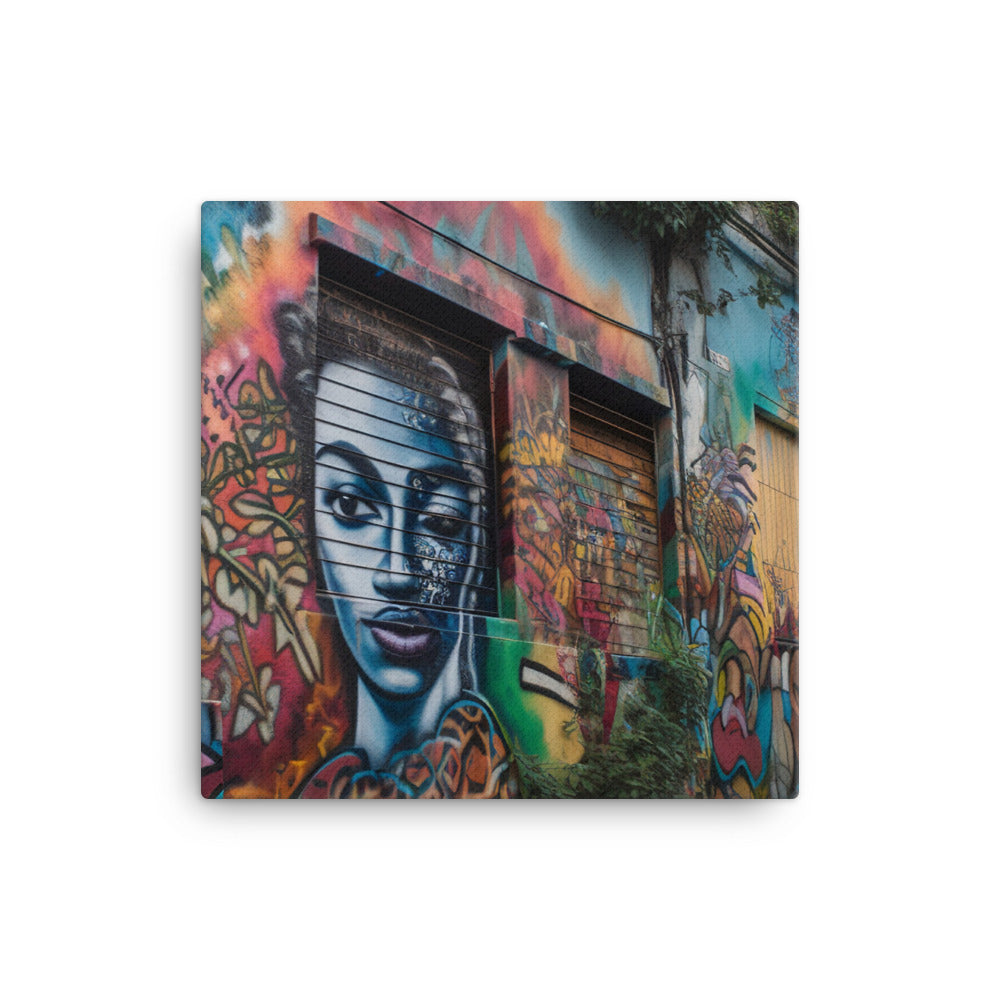 Rios Street Art canvas - Posterfy.AI