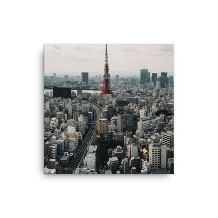 Tokyos Skyline canvas - Posterfy.AI