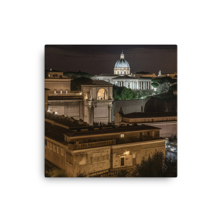 Rome by Night canvas - Posterfy.AI