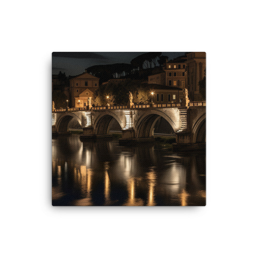 Rome at Night canvas - Posterfy.AI