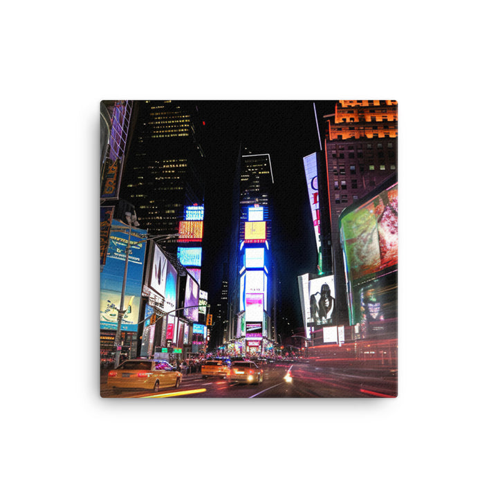 Times Square - Bright lights, big city canvas - Posterfy.AI