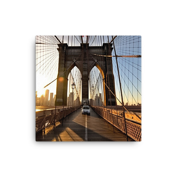 Brooklyn Bridge - A marvel of engineering and design canvas - Posterfy.AI