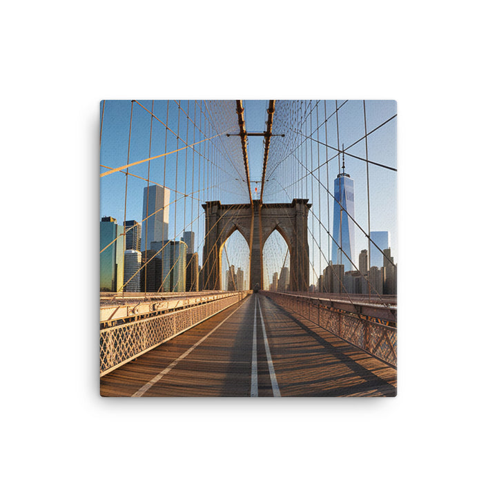 Brooklyn Bridge - A marvel of engineering and design canvas - Posterfy.AI