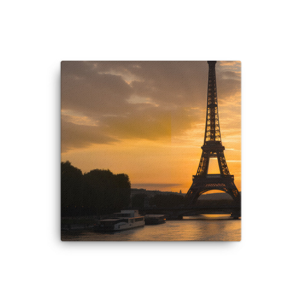 The Eiffel Tower at Sunset canvas - Posterfy.AI