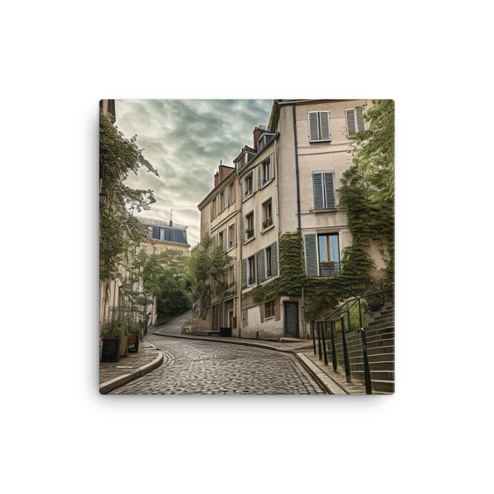 Charming Streets of Montmartre canvas - Posterfy.AI