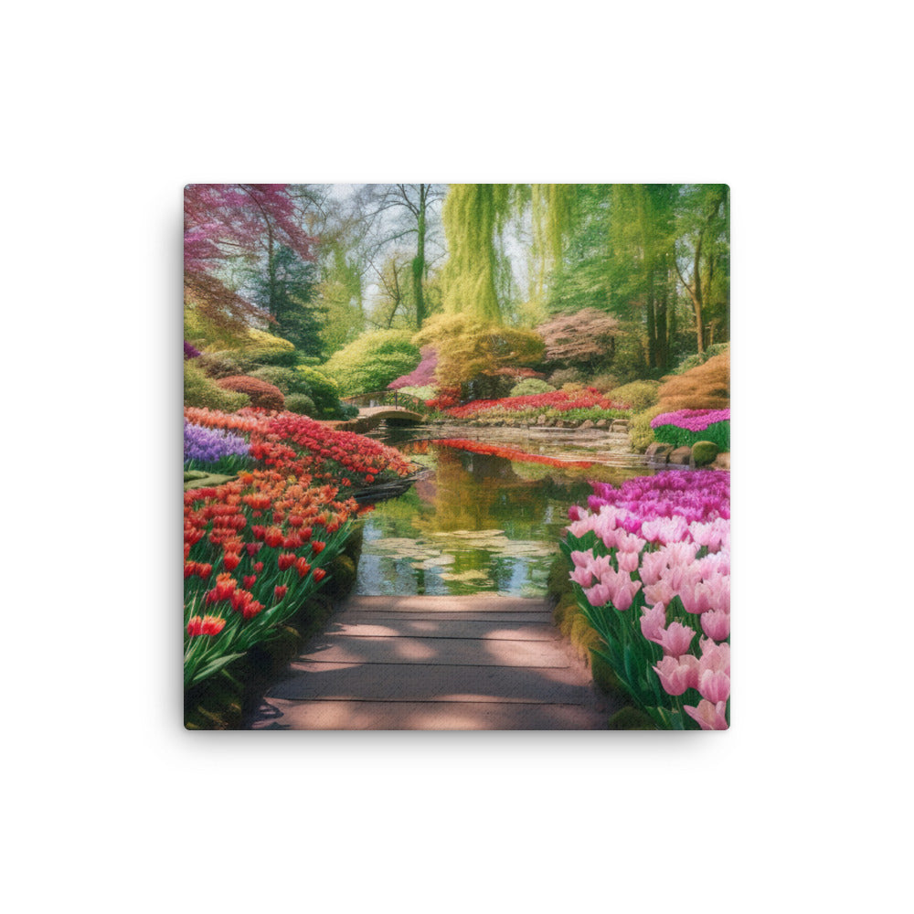 The Colorful Gardens canvas - Posterfy.AI