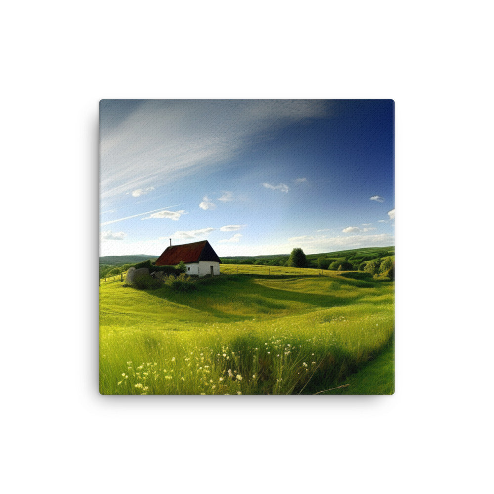 Picturesque European Countryside canvas - Posterfy.AI