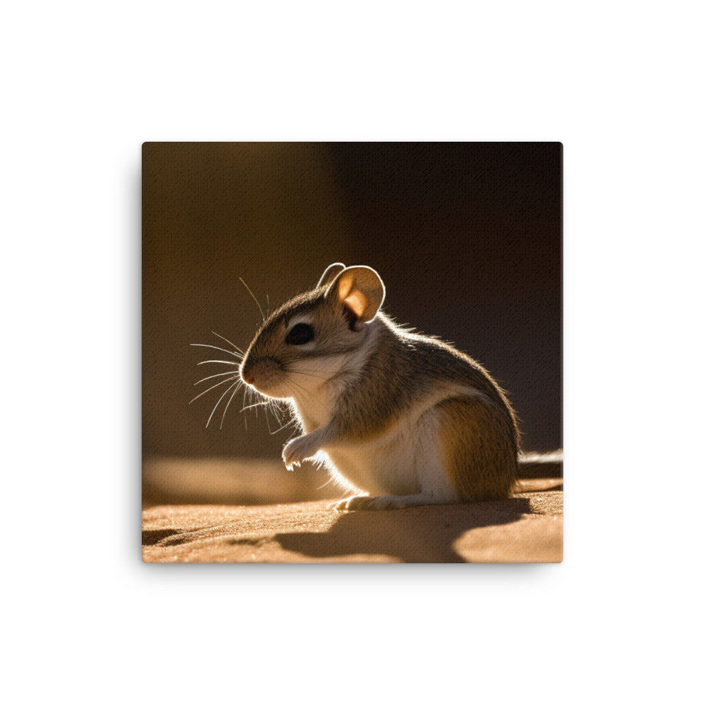 Kangaroo Rat Basking in the Sun canvas - Posterfy.AI