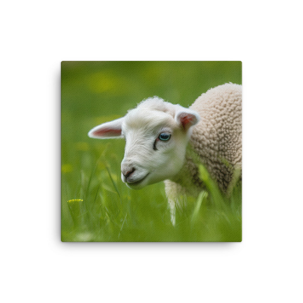 Adorable Suffolk Lamb canvas - Posterfy.AI