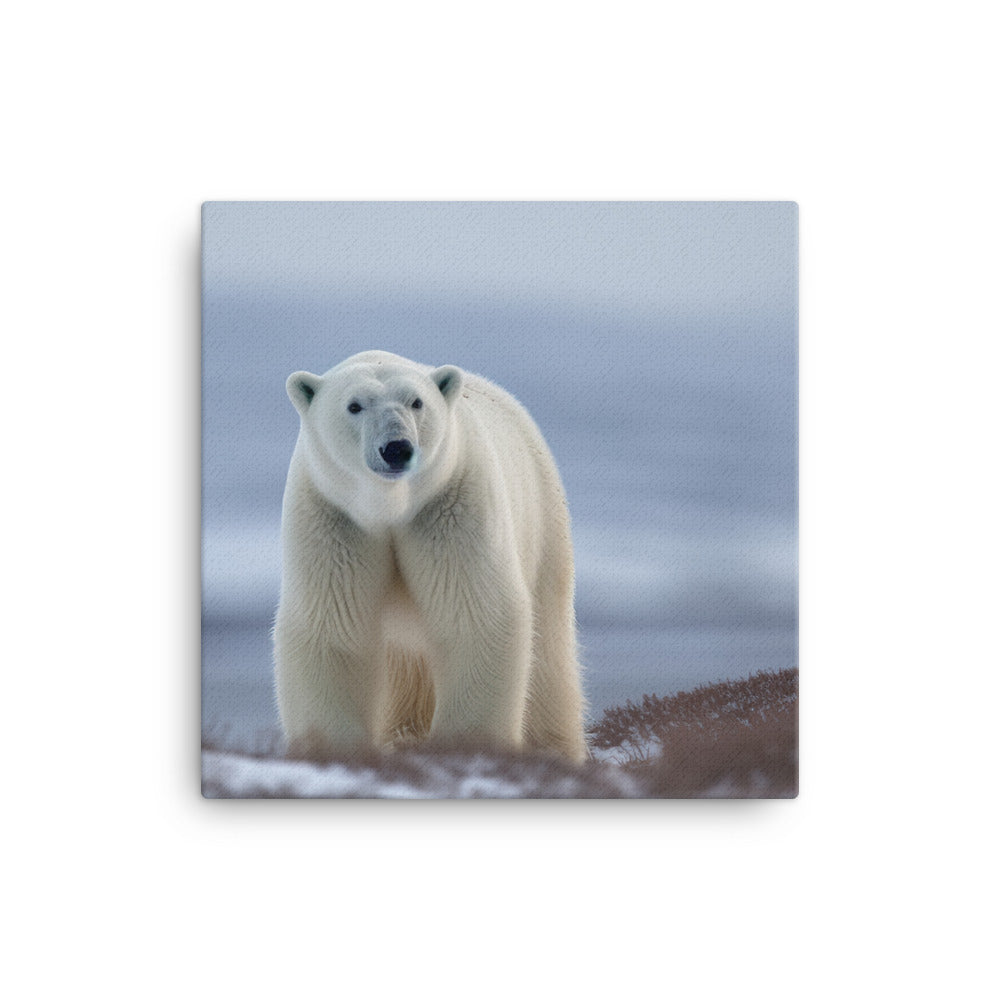 The regal beauty of the Polar Bear canvas - Posterfy.AI