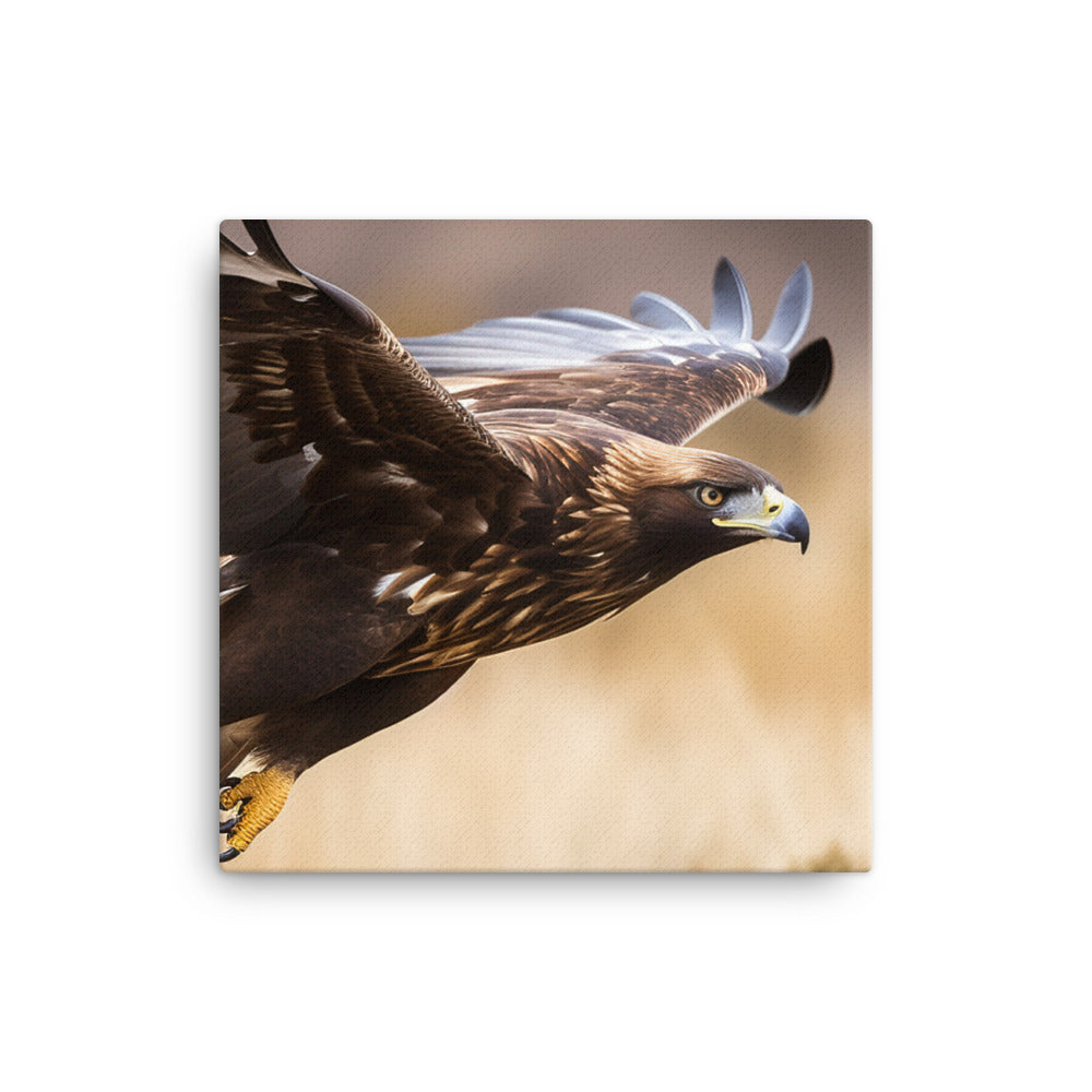 A Golden Eagle in mid flight canvas - Posterfy.AI