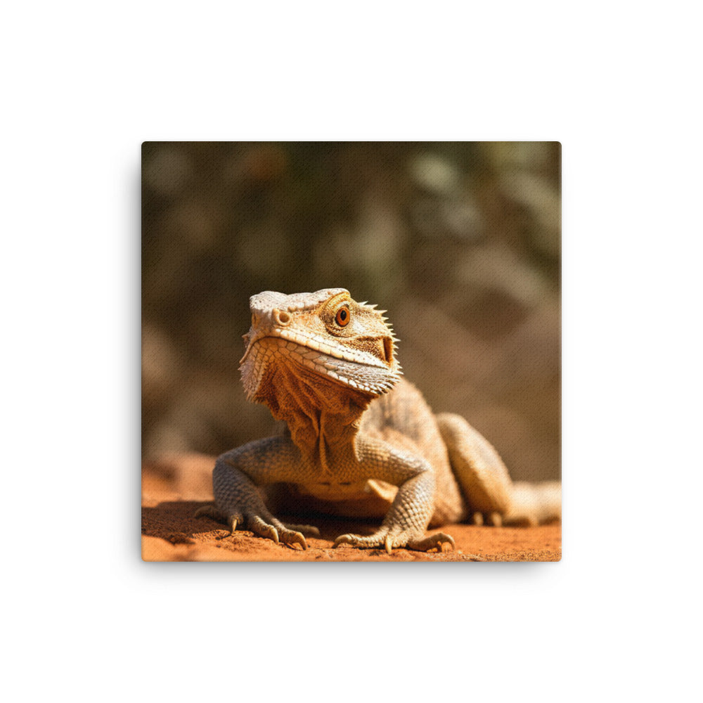 Bearded Dragon in the Wild canvas - Posterfy.AI