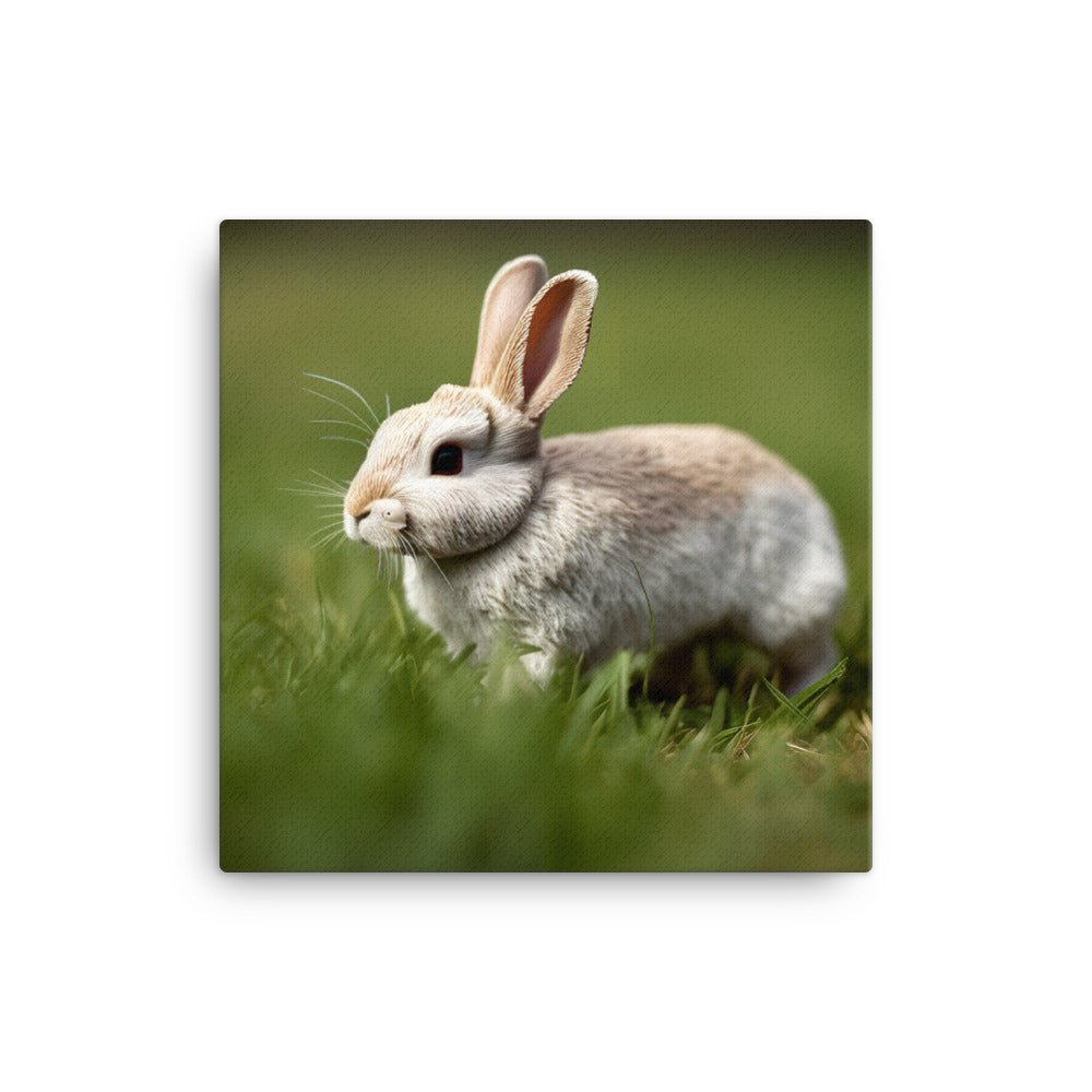Mini Rex Bunny - Sitting Pretty canvas - Posterfy.AI
