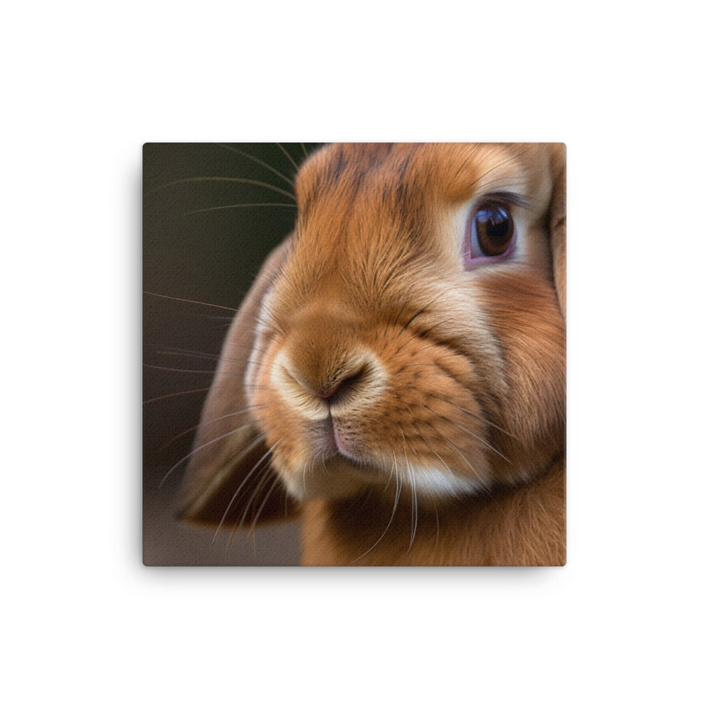 French Lop Portrait canvas - Posterfy.AI