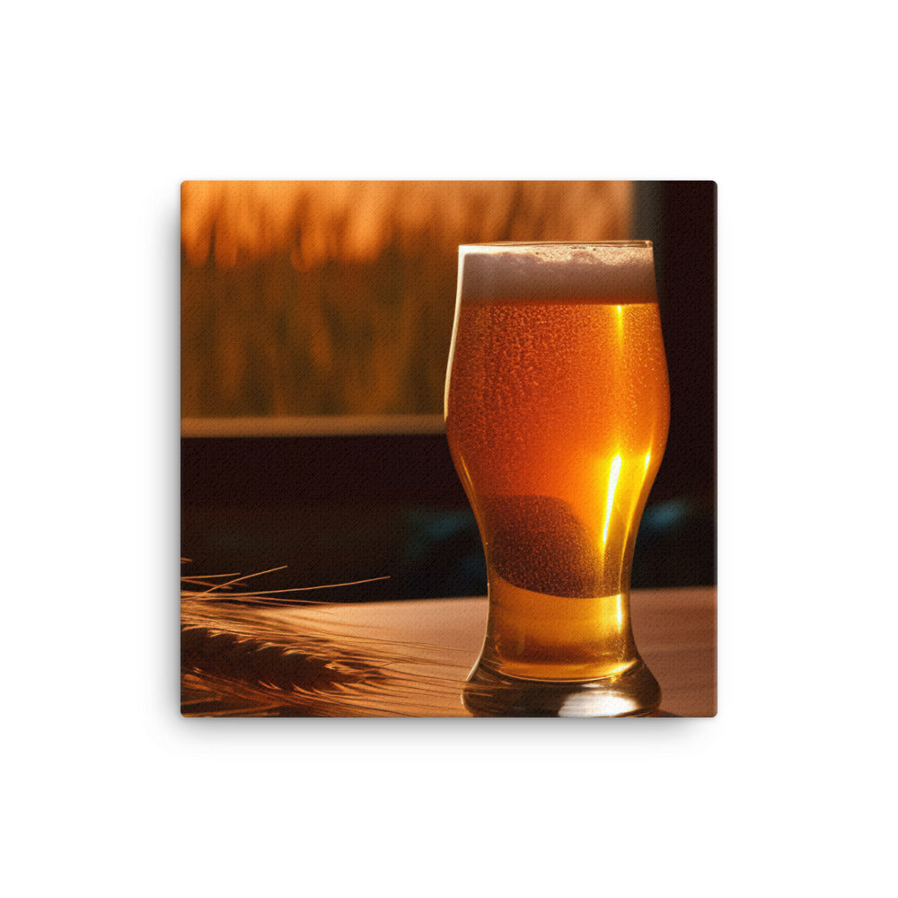 A Light and Refreshing Wheat Beer canvas - Posterfy.AI