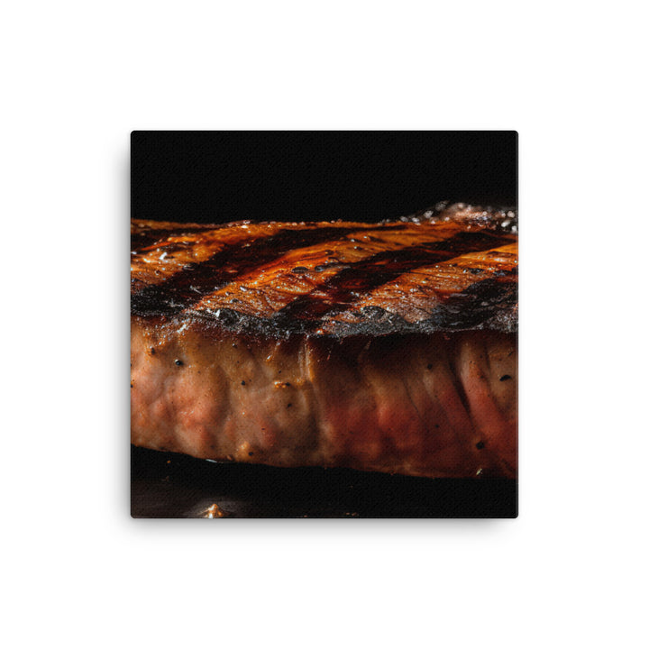 Perfectly Grilled New York Strip canvas - Posterfy.AI