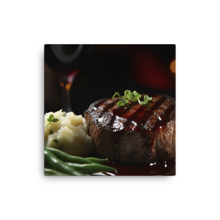 Filet Mignon with Red Wine Sauce canvas - Posterfy.AI