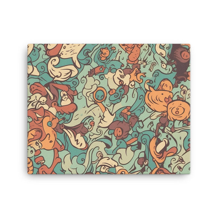 Cartoon Pattern canvas - Posterfy.AI