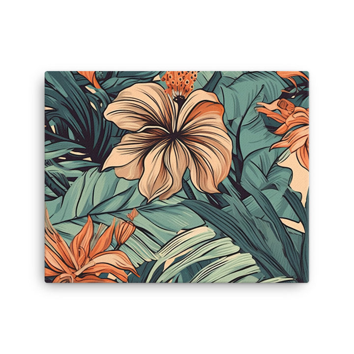 Tropical Pattern canvas - Posterfy.AI