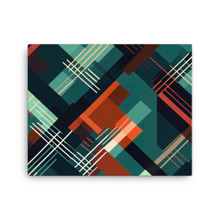 Plaid Pattern canvas - Posterfy.AI