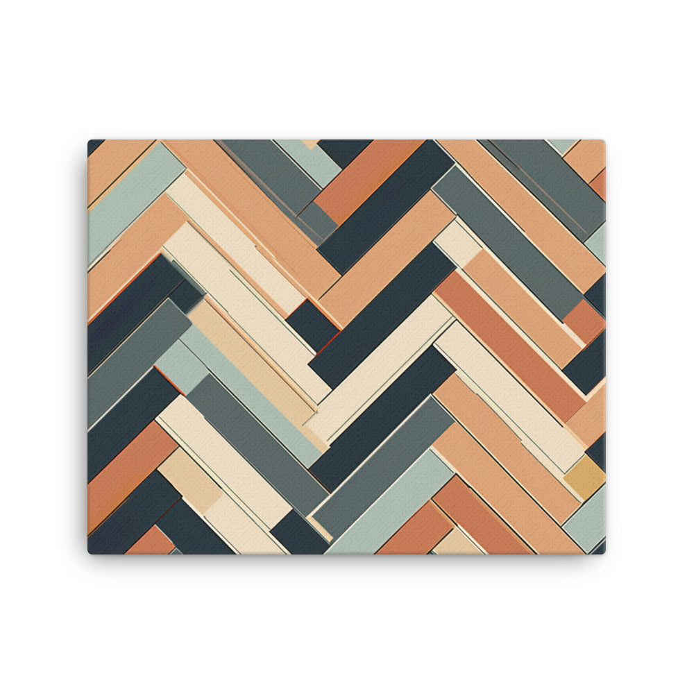 Herringbone Pattern canvas - Posterfy.AI