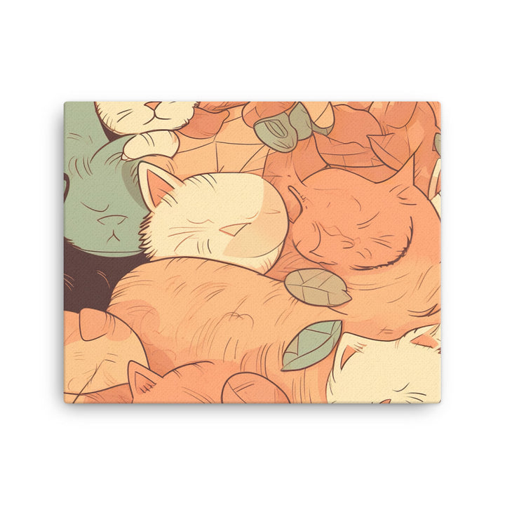 Kitten cuddles Pattern canvas - Posterfy.AI