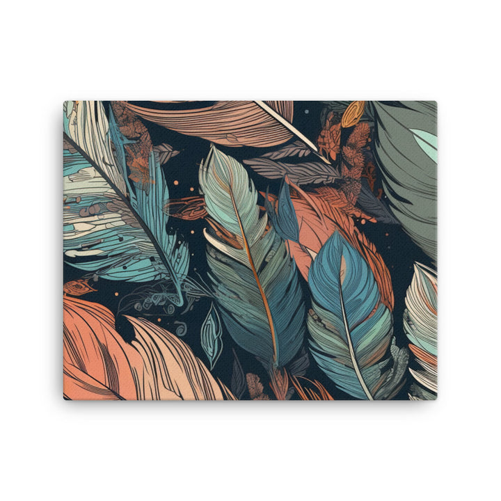 Bird feathers Pattern canvas - Posterfy.AI