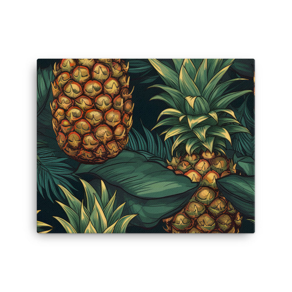 Pineapples Pattern canvas - Posterfy.AI