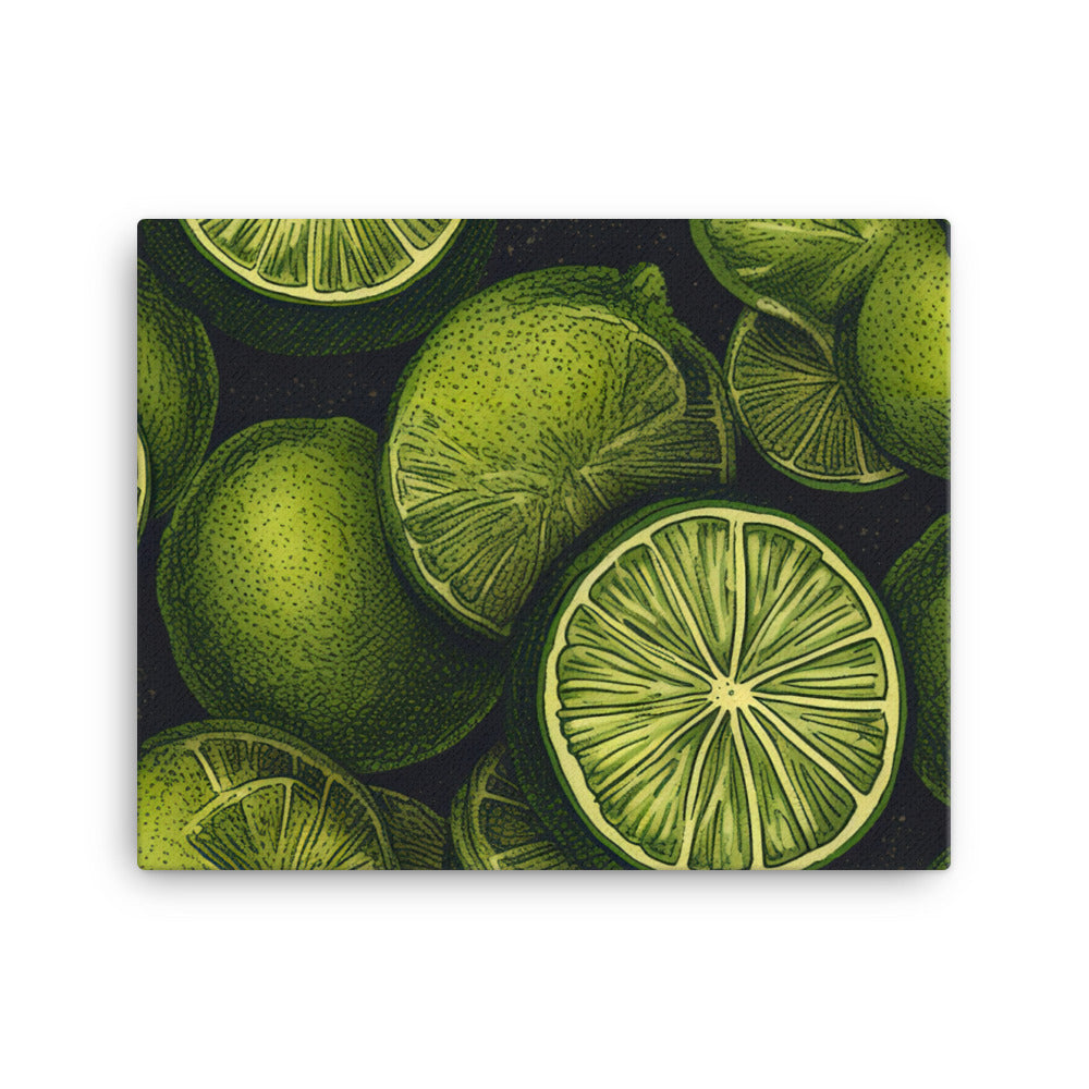 Limes Pattern canvas - Posterfy.AI