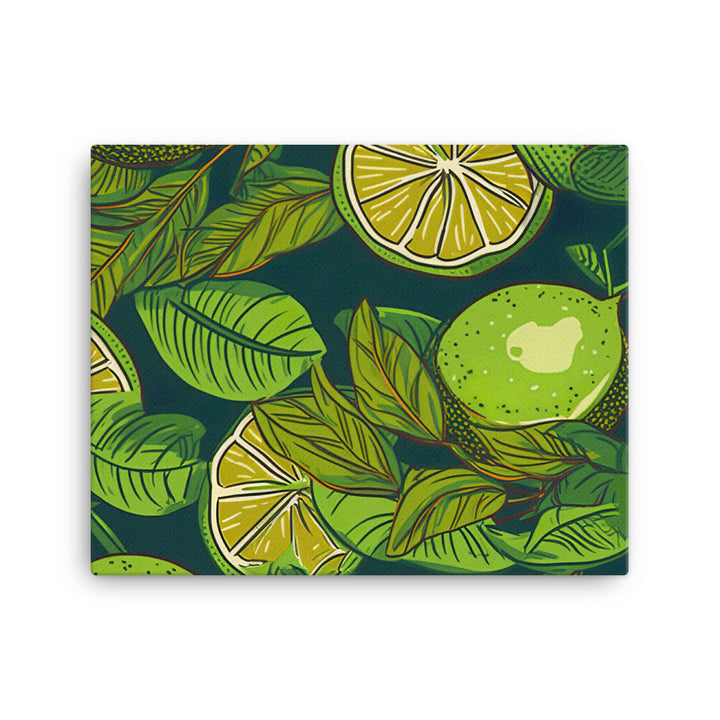 Limes Pattern canvas - Posterfy.AI