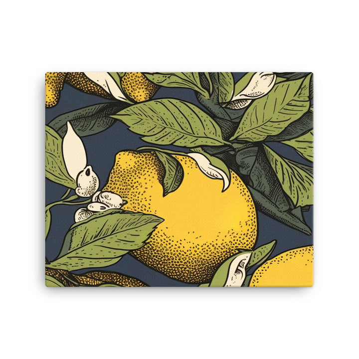 Lemons Pattern canvas - Posterfy.AI