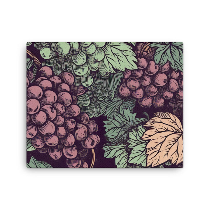 Grapes Pattern canvas - Posterfy.AI