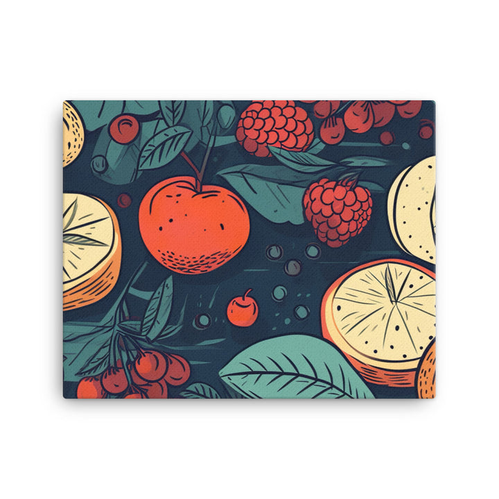 Grapefruit Pattern canvas - Posterfy.AI