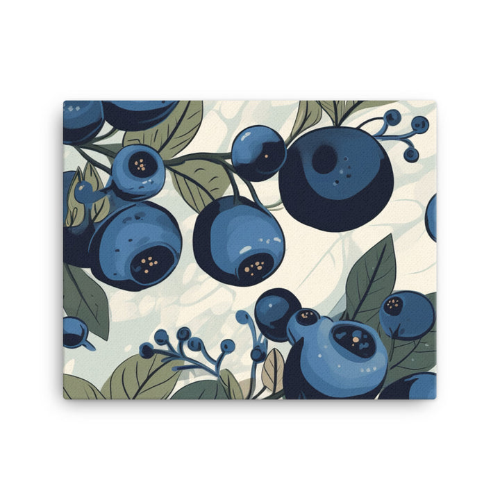 Blueberries Pattern canvas - Posterfy.AI