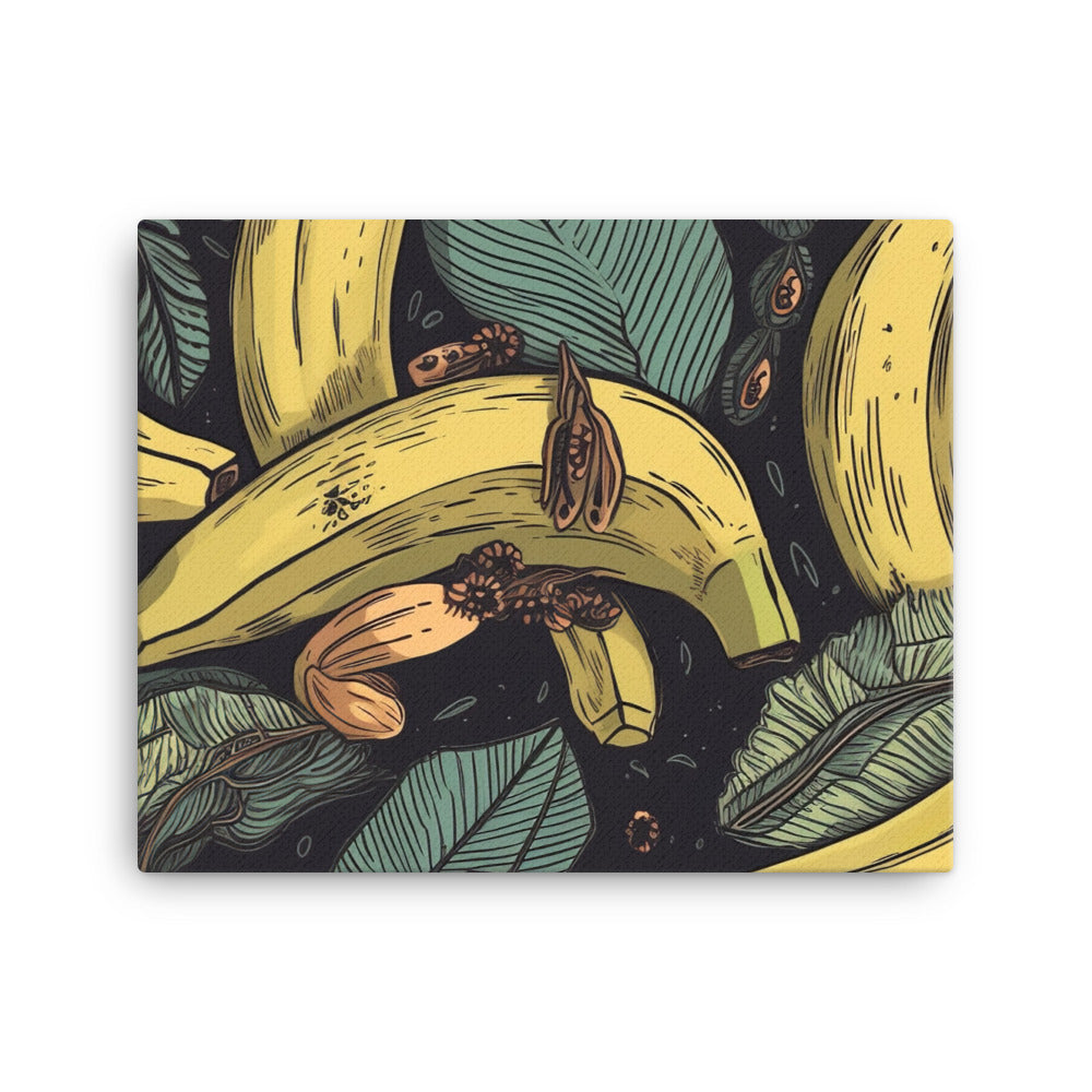 Bananas Pattern canvas - Posterfy.AI