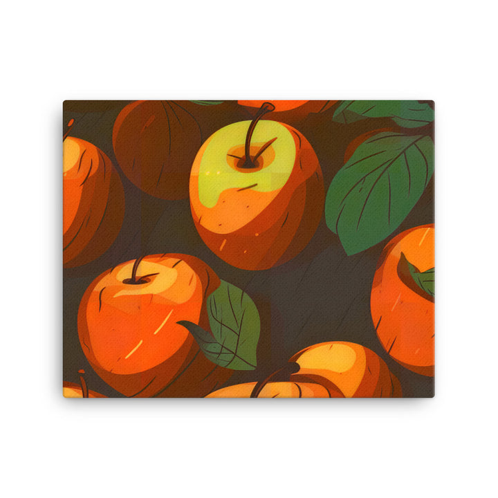 Apples Pattern canvas - Posterfy.AI