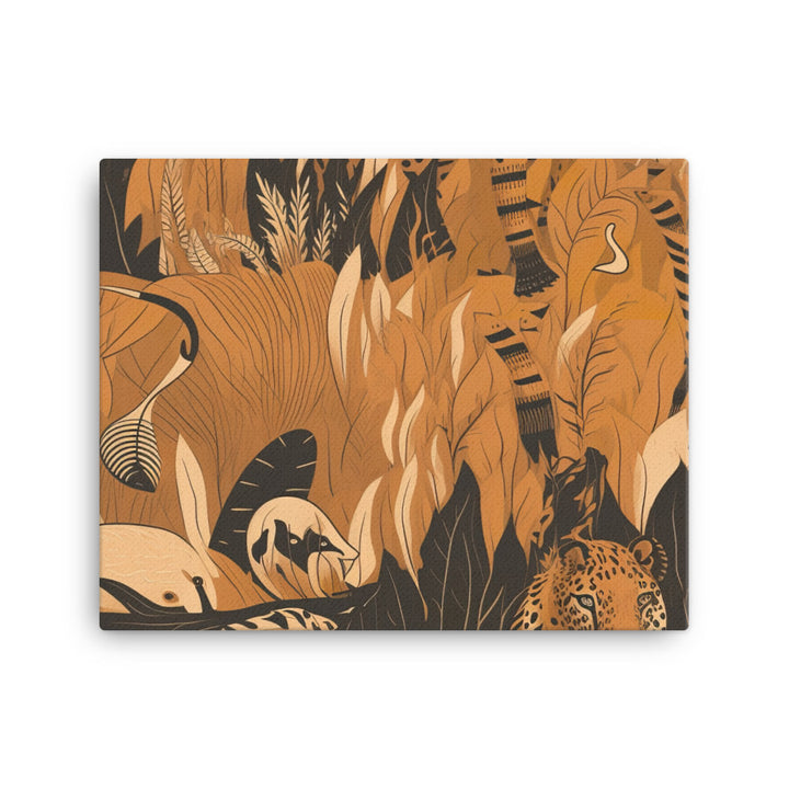 Wild Animal Pattern canvas - Posterfy.AI