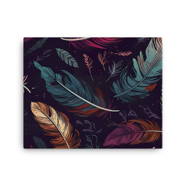 Feather Pattern canvas - Posterfy.AI