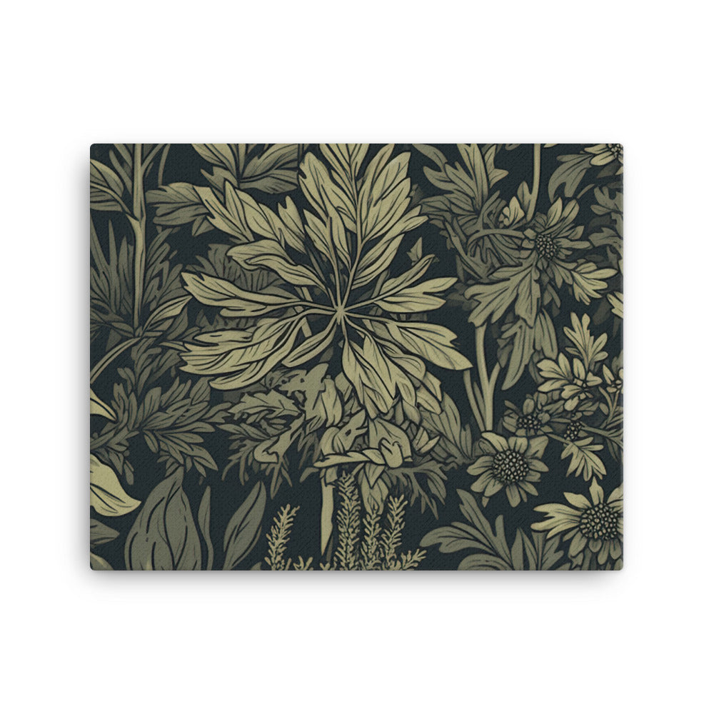 Herb Pattern canvas - Posterfy.AI