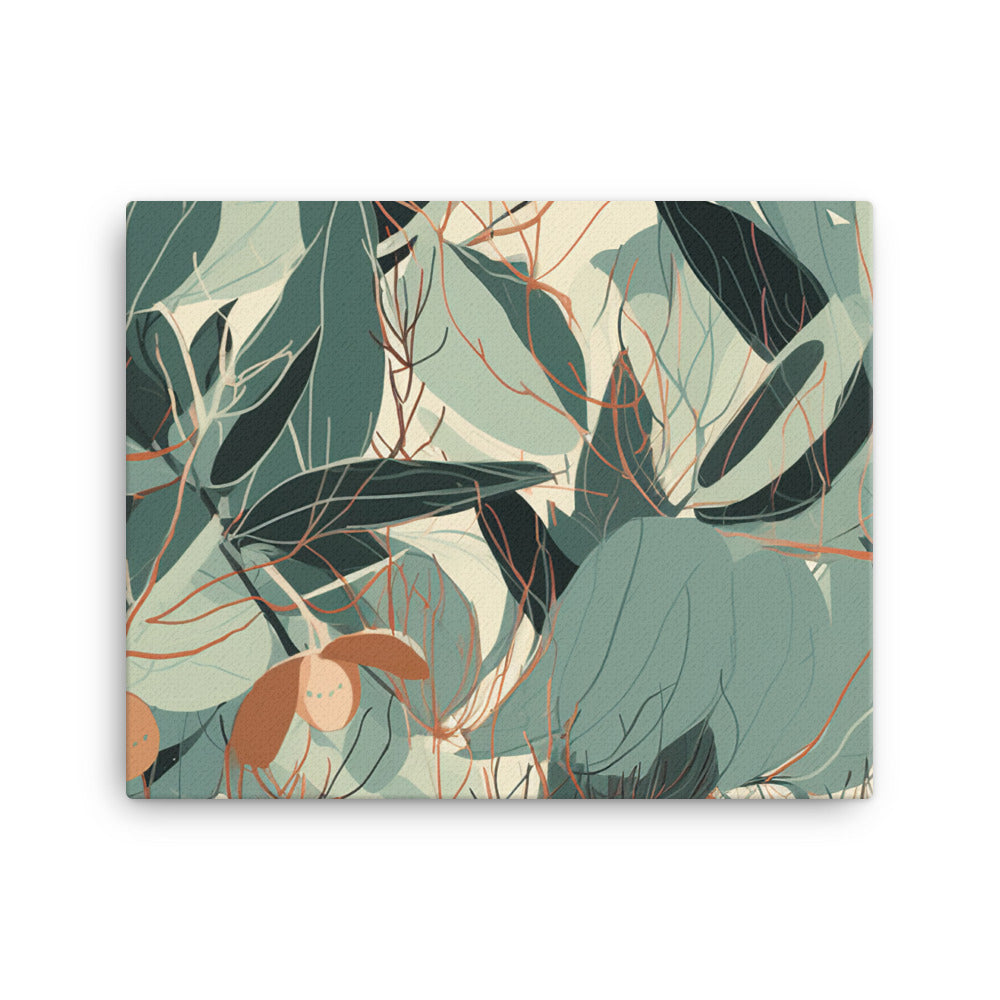 Eucalyptus Pattern canvas - Posterfy.AI