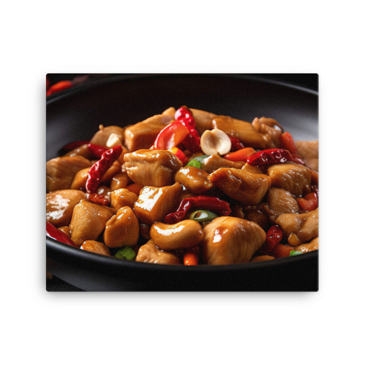 Kung Pao Chicken 宮保雞丁 canvas - Posterfy.AI